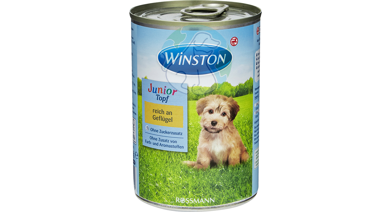 کنسرو پته سگ پاپی طعم مرغ 400گرمی Winston